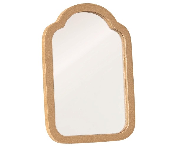 Maileg miniaturne zrkadlo dadaboom sk Zlaté zrkadlo, ktoré sa perfektne hodí do <strong>Maileg</strong> kúpeľne.