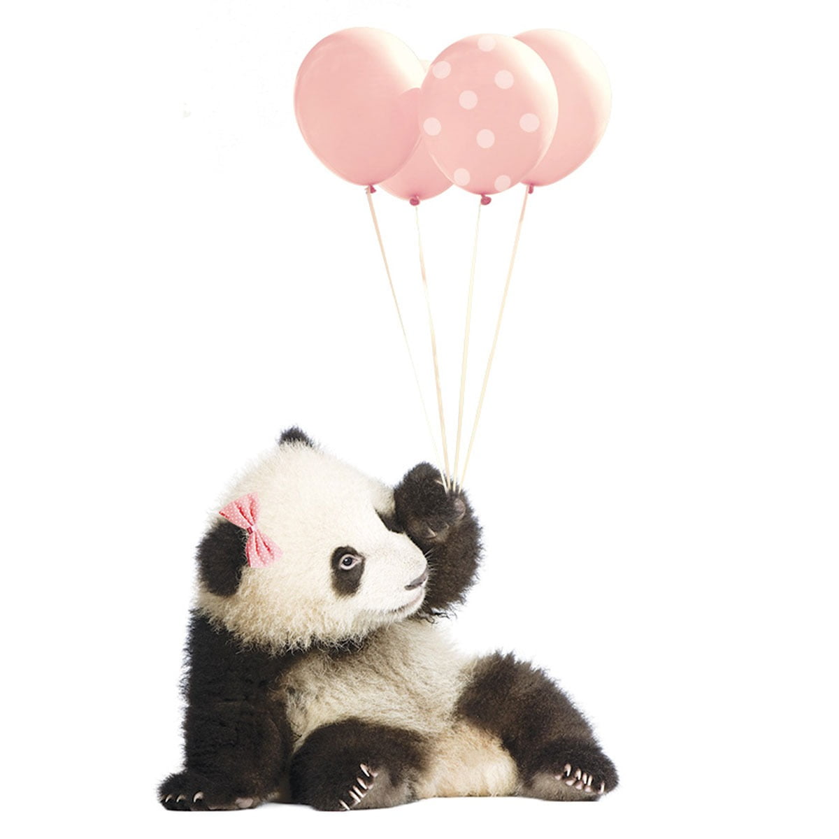 Dekornik nalepka pink panda 1 dadaboom sk