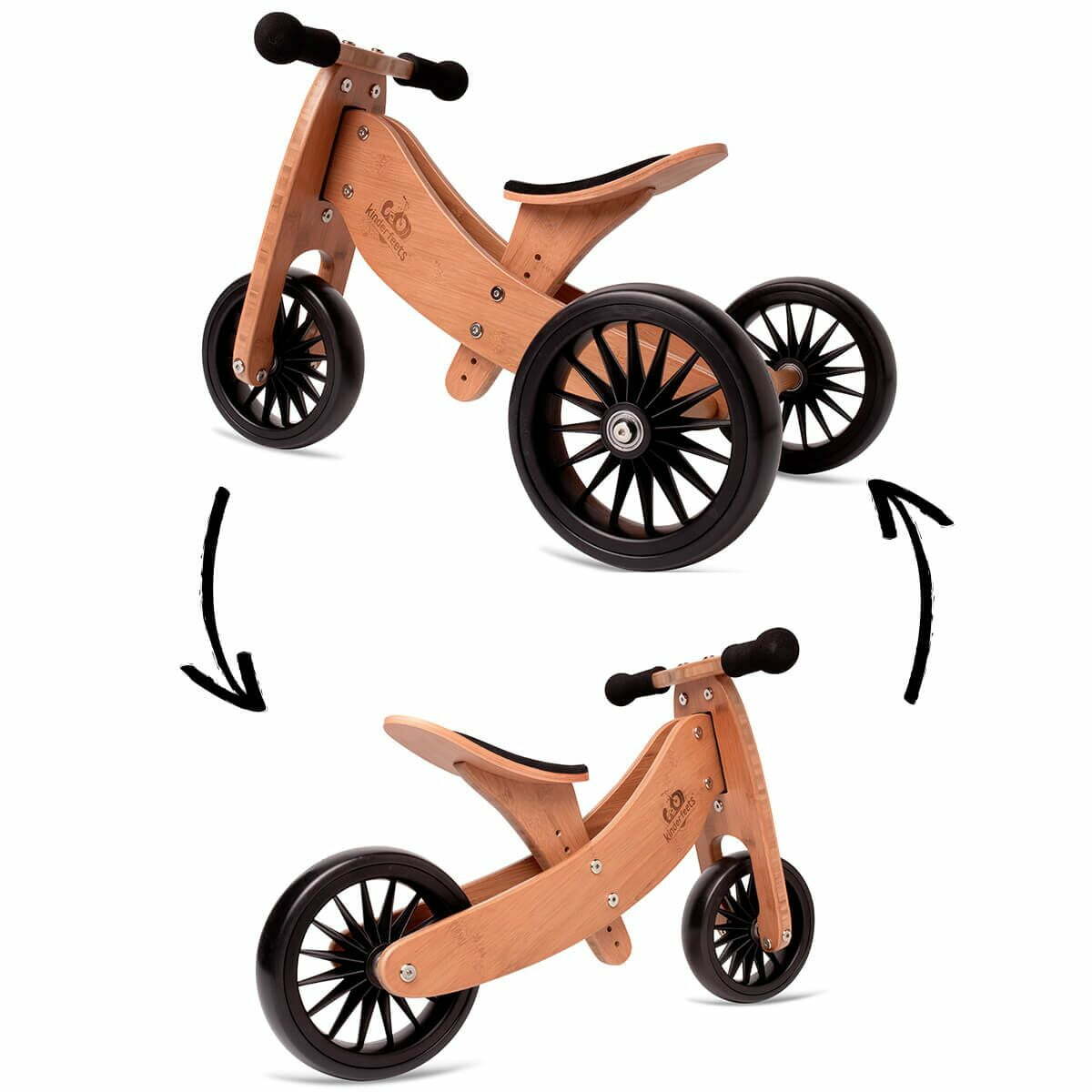 Dreveny balancny bicykel Kinderfeets® Tiny Tot Plus 2v1 dadaboom sk 2